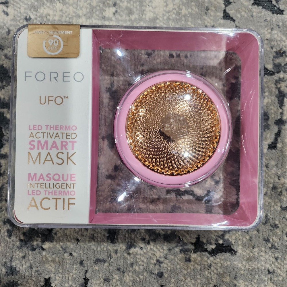 Foreo UFO LED Thermo Activated Smart Mask Device Skincare Pearl Pink F7252